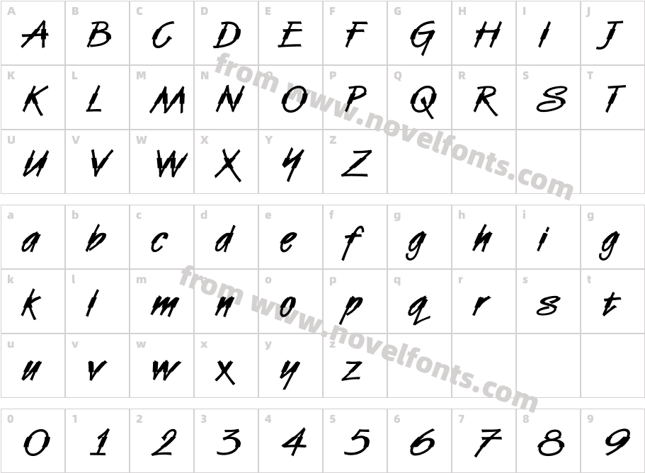 DTC Van DijkM44Character Map