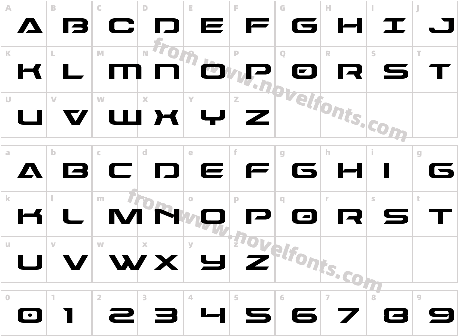 Dameron ExpandedCharacter Map