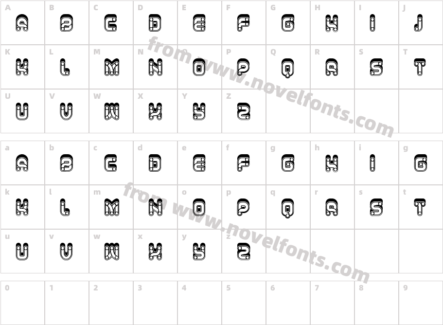 Bebi RegularCharacter Map