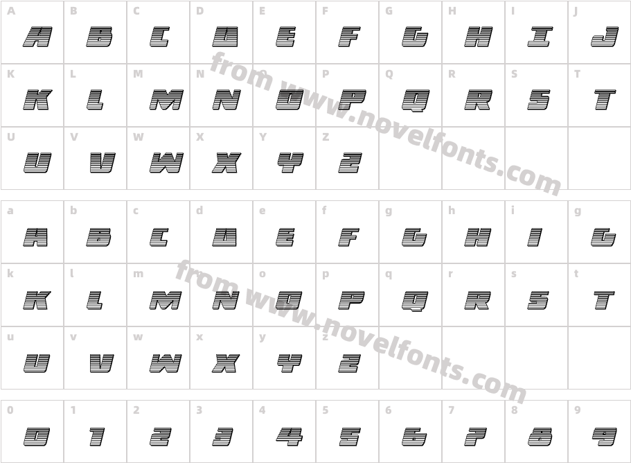 Dark Alliance Chrome ItalicCharacter Map