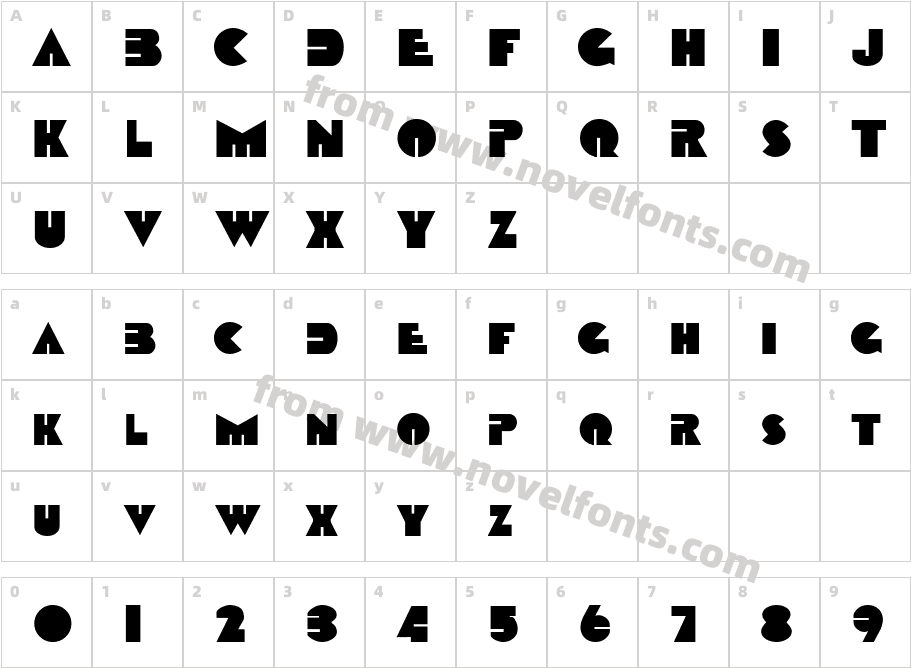 Datcotheque RegularCharacter Map