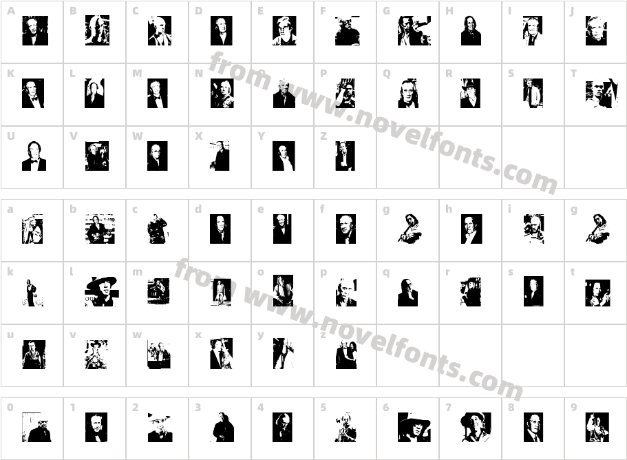 David CarradineCharacter Map