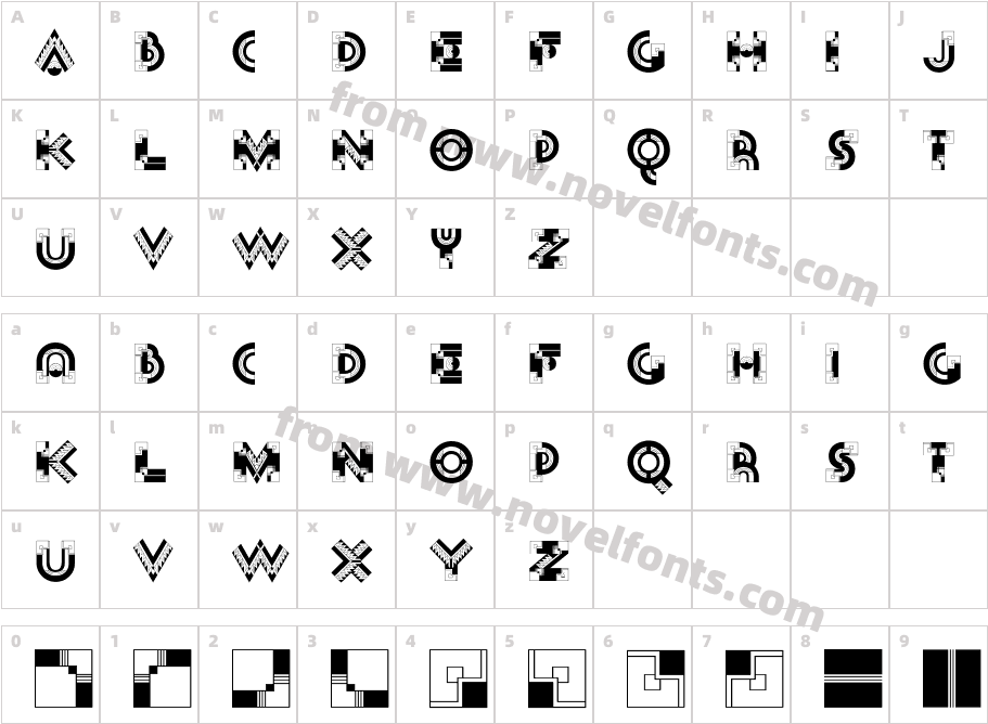 Deco InitialsCharacter Map