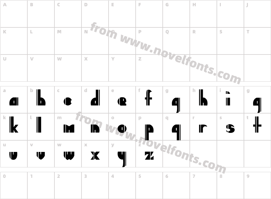 Deco SliceCharacter Map