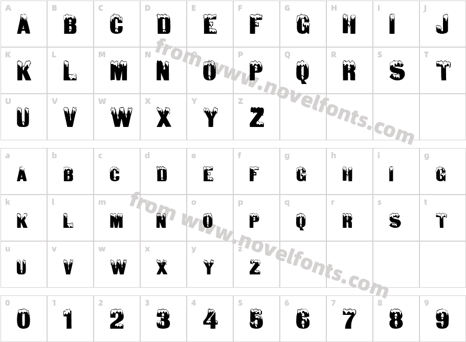 Deep Freeze RegularSWFTECharacter Map