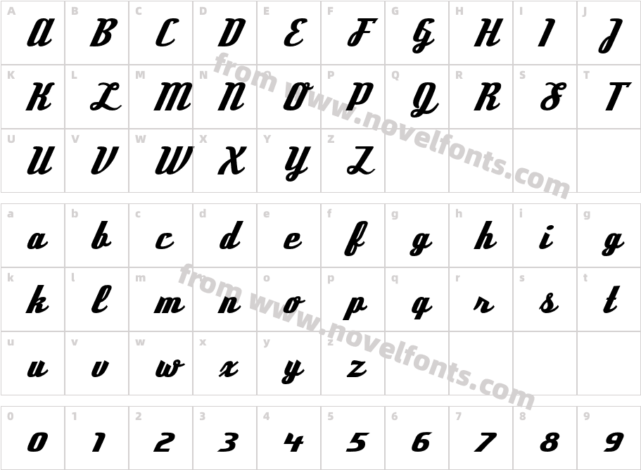 Deftone Stylus RegularCharacter Map