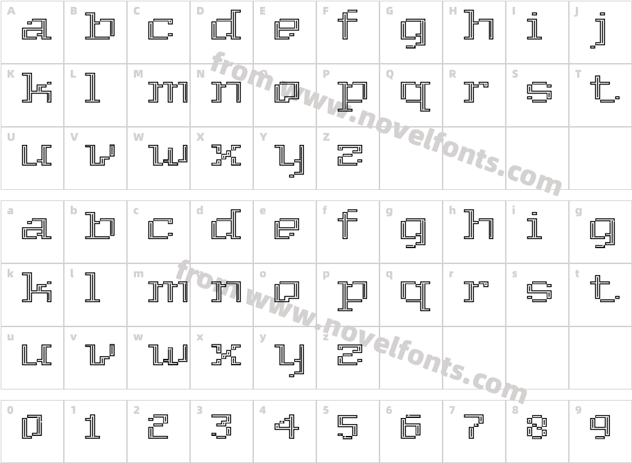 DekoCharacter Map