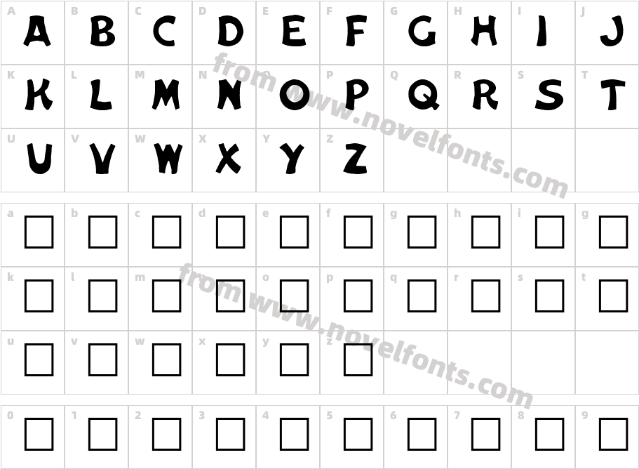 Dellmond PlainCharacter Map