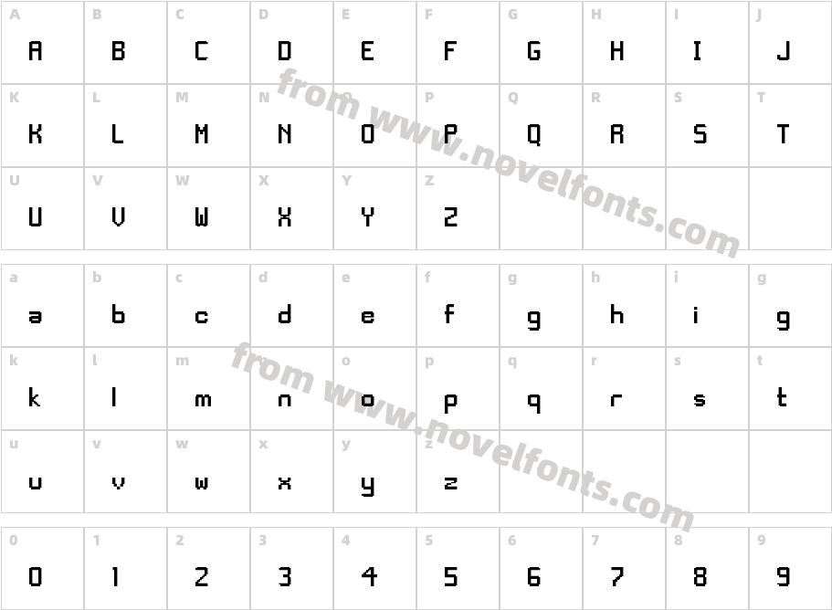 Deltoid sans RegularCharacter Map