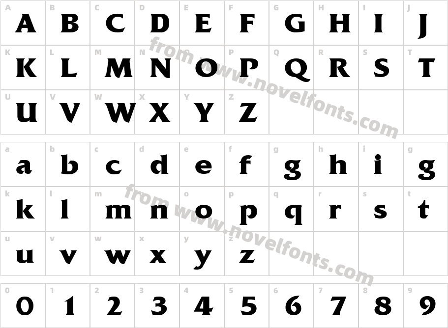 Dennis Becker Extra BoldCharacter Map