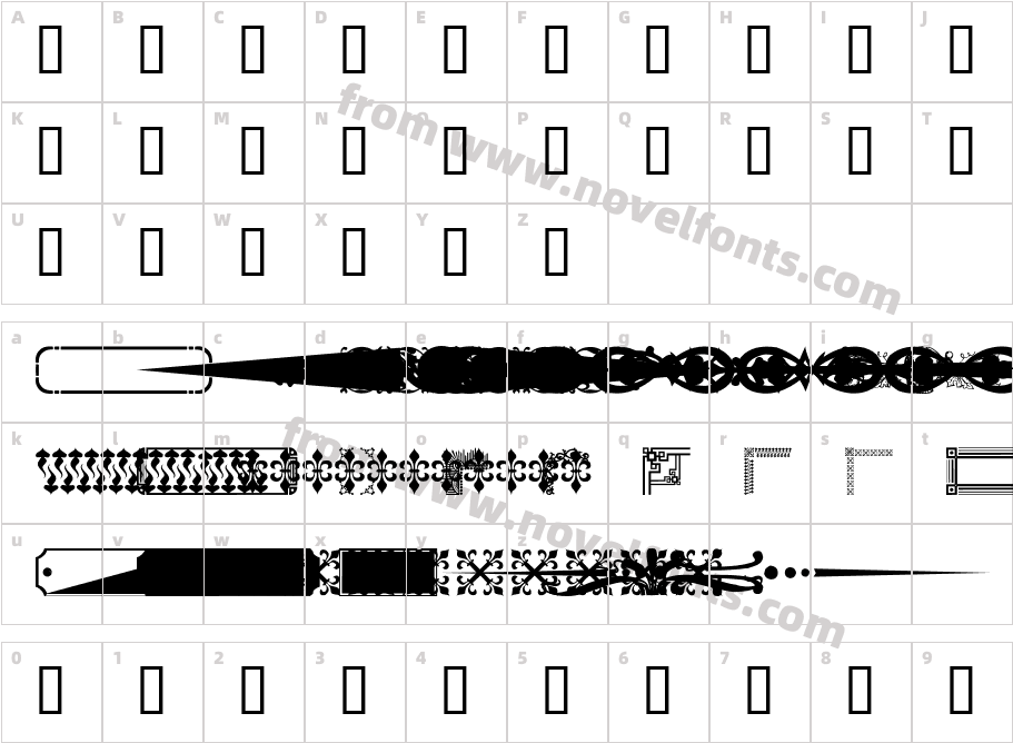 Designer MixedCharacter Map