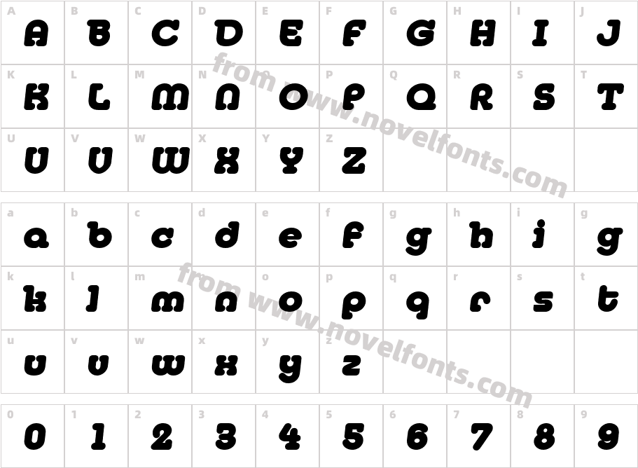 Desiree Becker Heavy ItalicCharacter Map