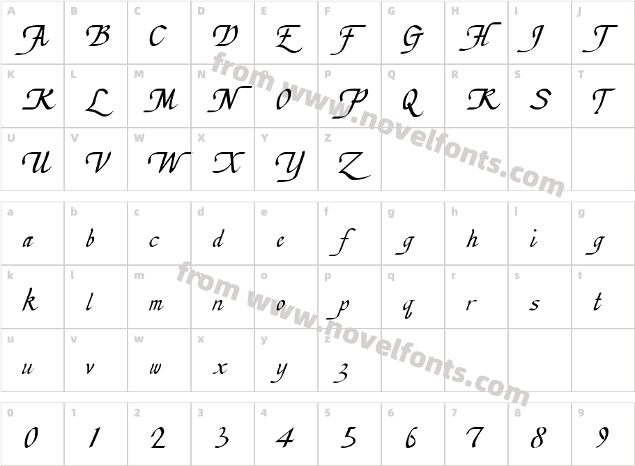 414-CAI978Character Map