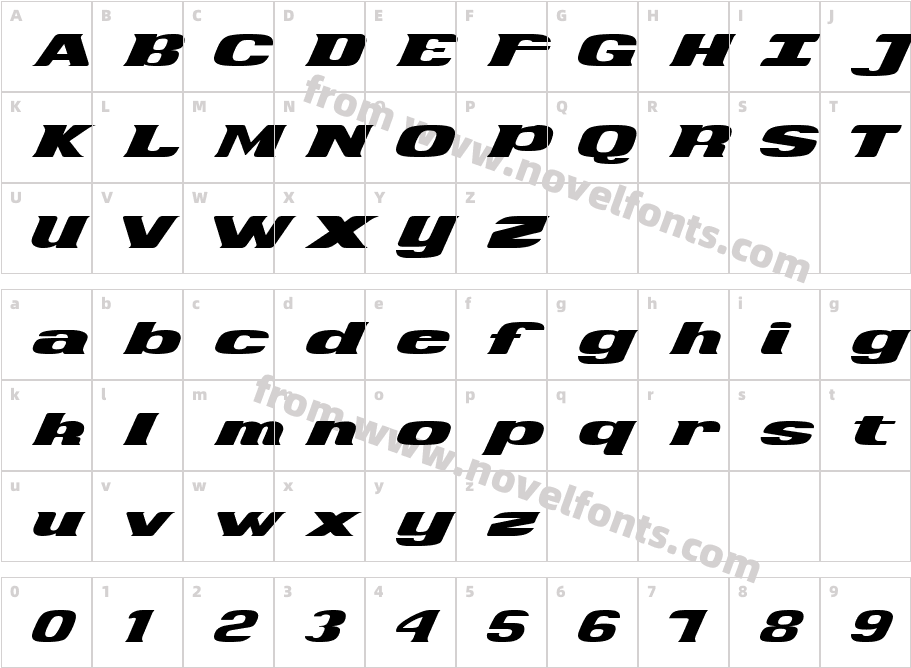 DesperadoCharacter Map