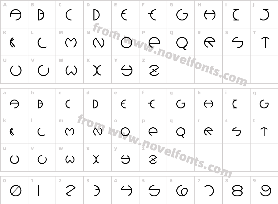 Devil BoldCharacter Map