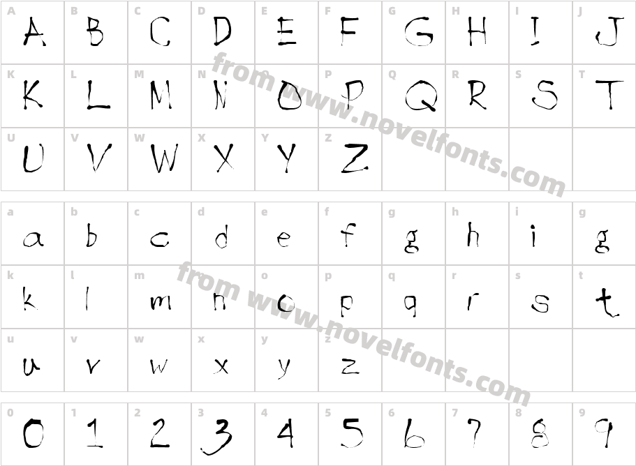 DiaboloCharacter Map