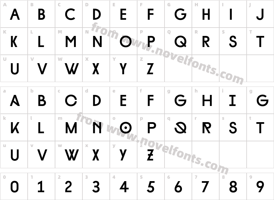 Diamonds BoldCharacter Map