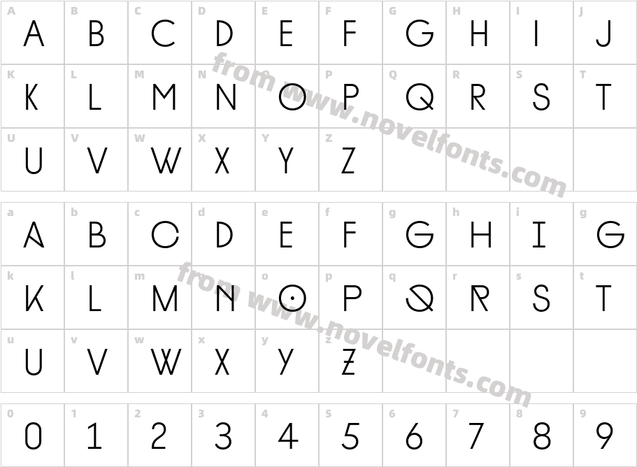 Diamonds LightCharacter Map