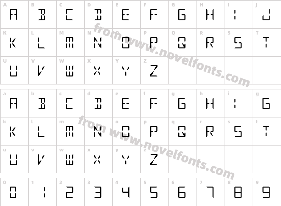 Digitize RegularCharacter Map