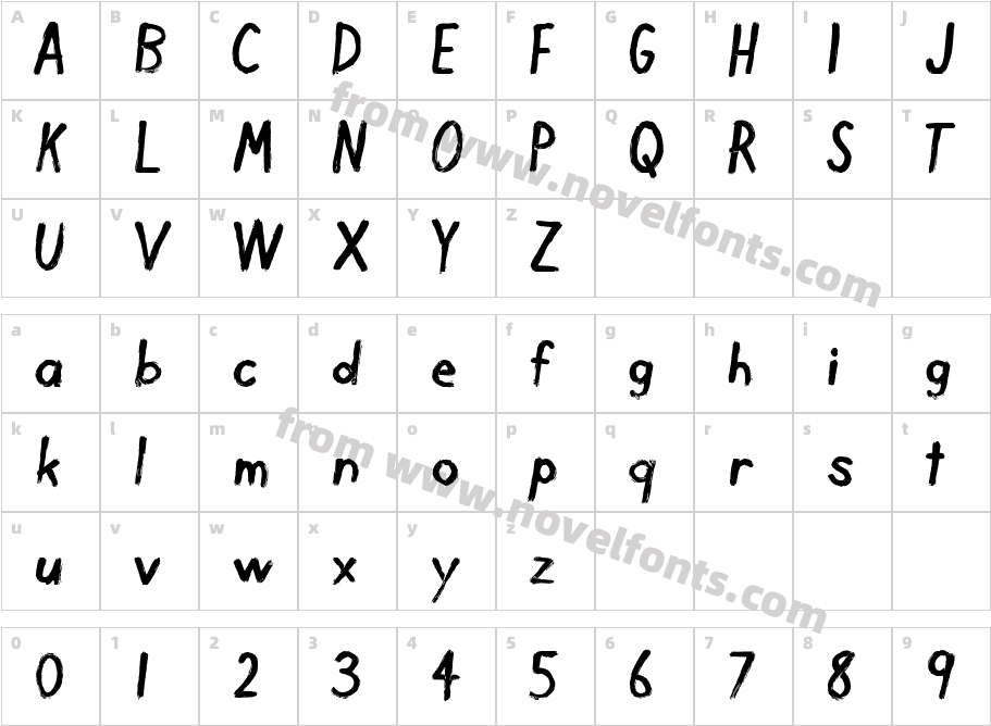 Dirty FingerCharacter Map