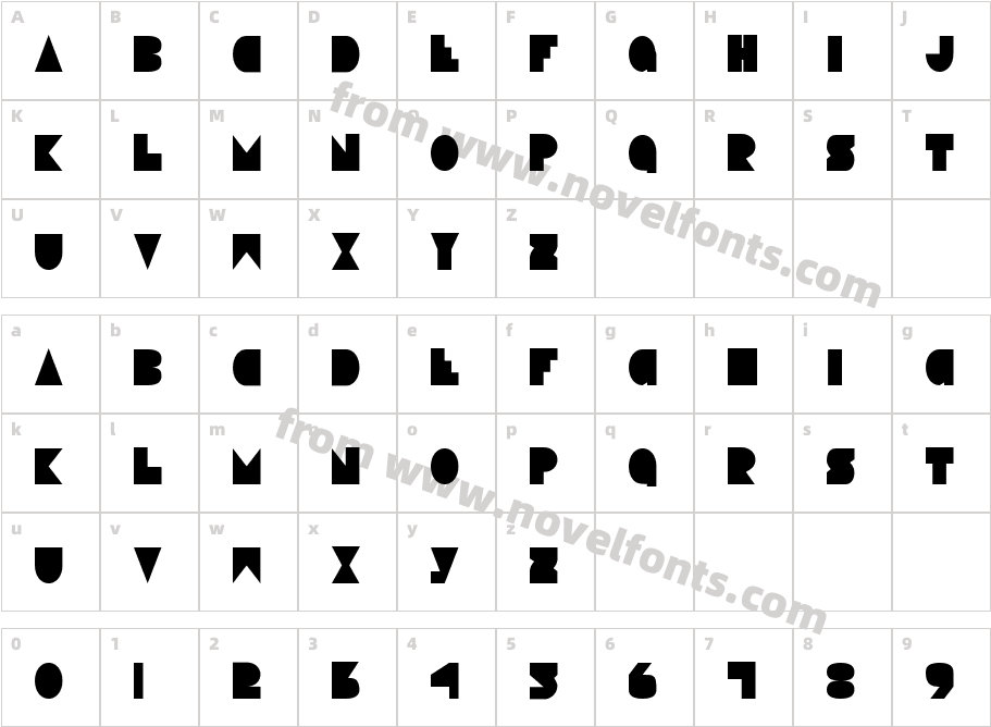 Disco Deck CondensedCharacter Map