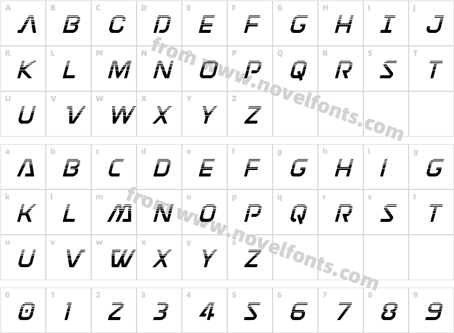 Discotechia HalftoneCharacter Map