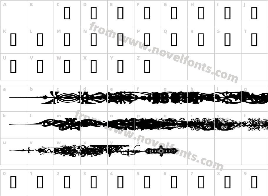 DividersCharacter Map