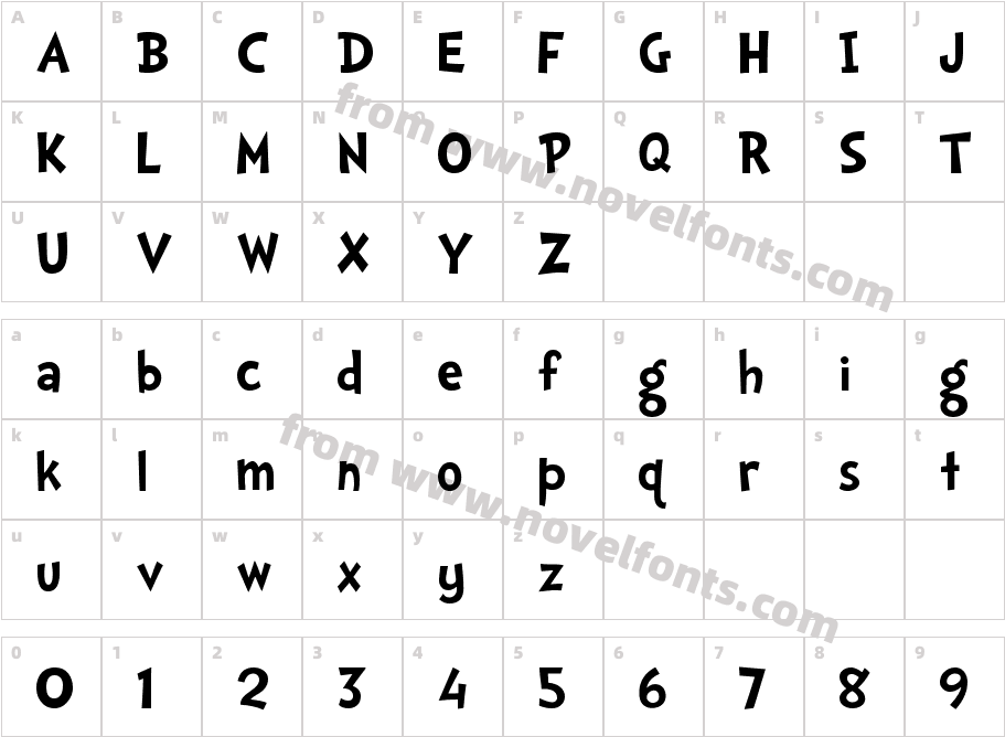 Doctor Soos BoldCharacter Map