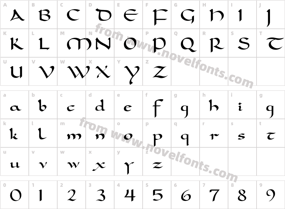 DolmenCharacter Map