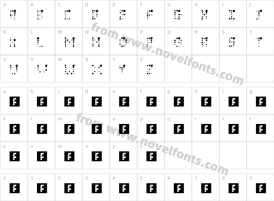 Dot leaf RegularCharacter Map