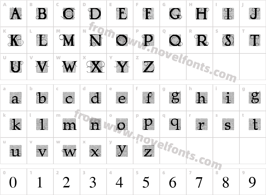 DraughtworkCharacter Map