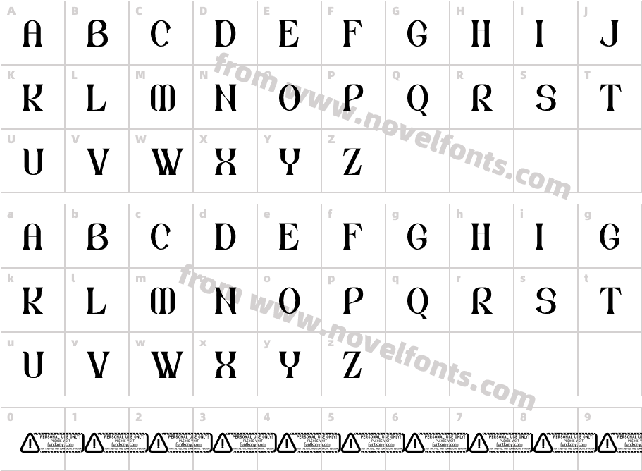 Drivioz PERSONAL USE ONLY!Character Map