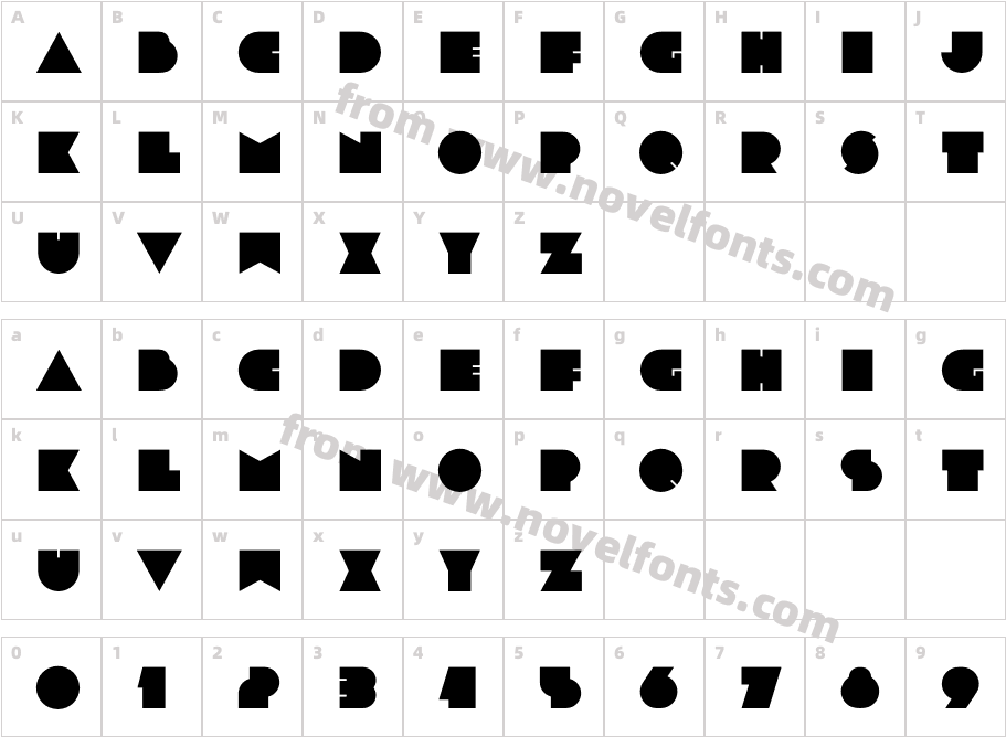 Dubtronic SolidCharacter Map