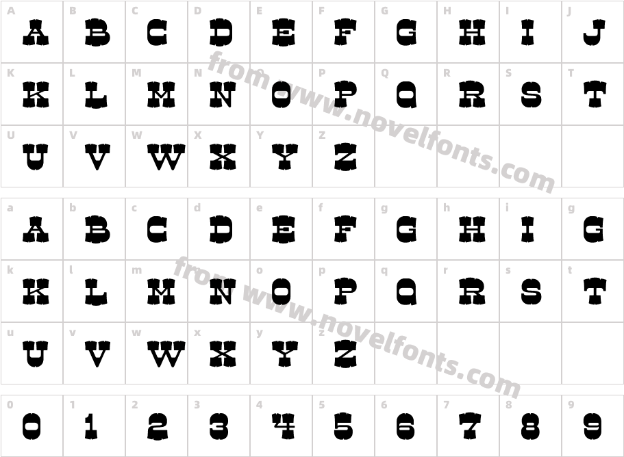 Dude WillieCharacter Map