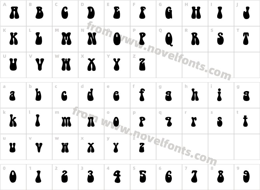 BellBottomCharacter Map