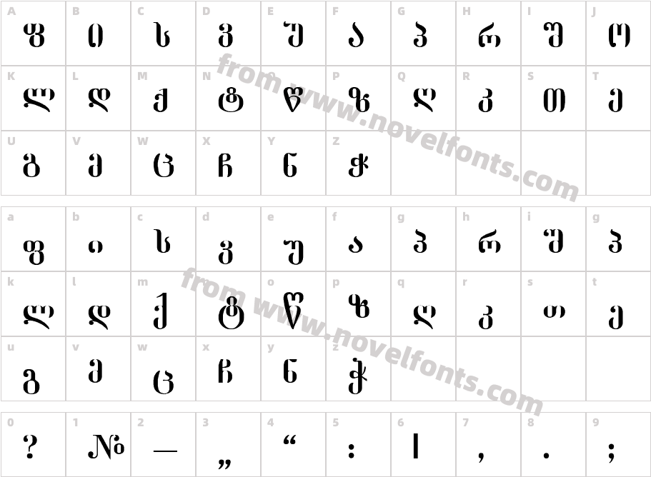 Dumbadze NormalCharacter Map