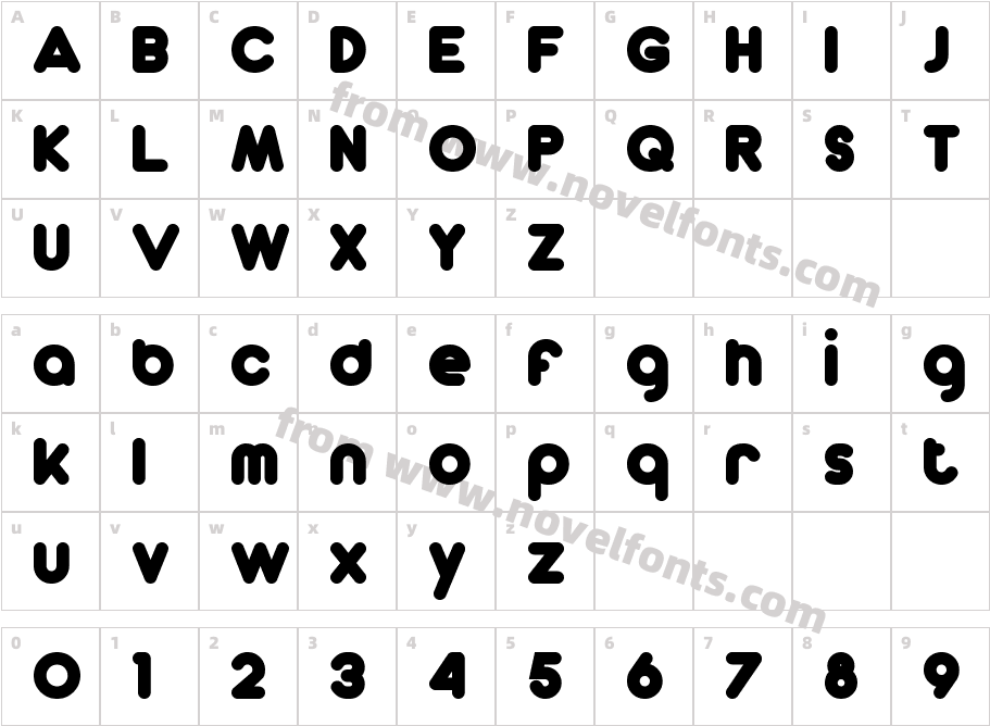 Dunkin Sans BoldCharacter Map