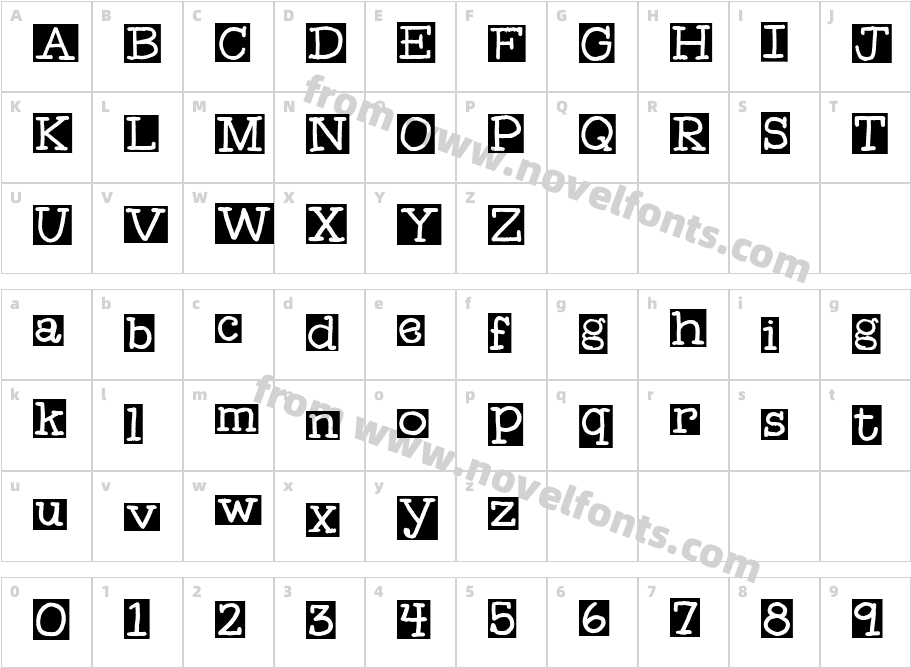 EK MemoCharacter Map