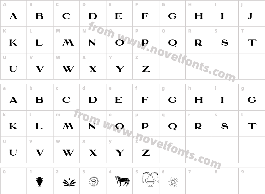 EL MOLACO Personal UseCharacter Map