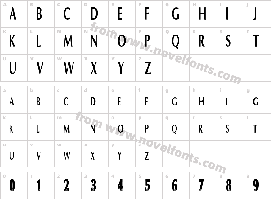 EPL FontCharacter Map