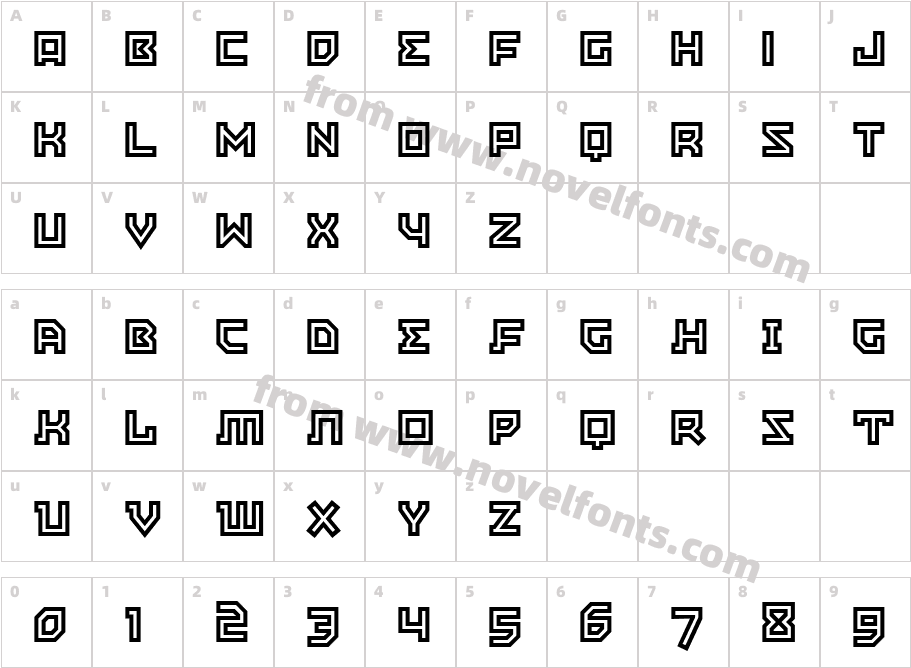 East Bloc ICG OpenCharacter Map