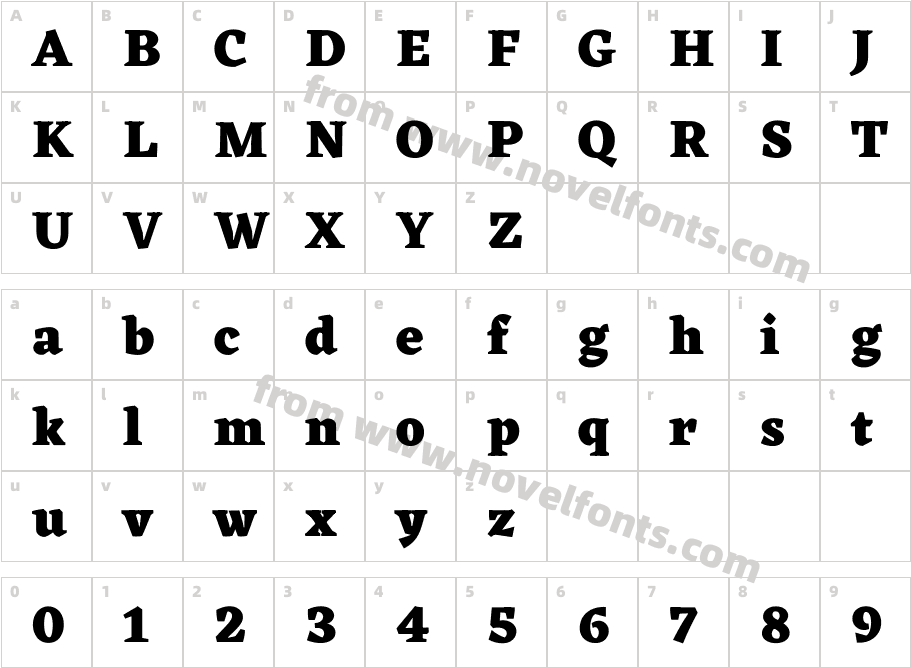 Eczar Extra BoldCharacter Map