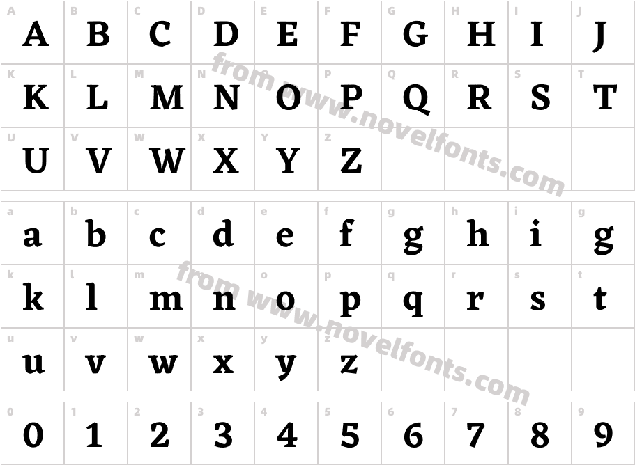 Eczar SemiboldCharacter Map