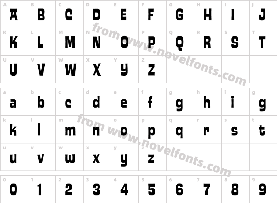 Ed InterlockCharacter Map