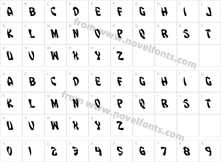 Egg Roll LeftalicCharacter Map