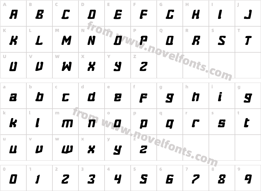 Eightball SkewedCharacter Map