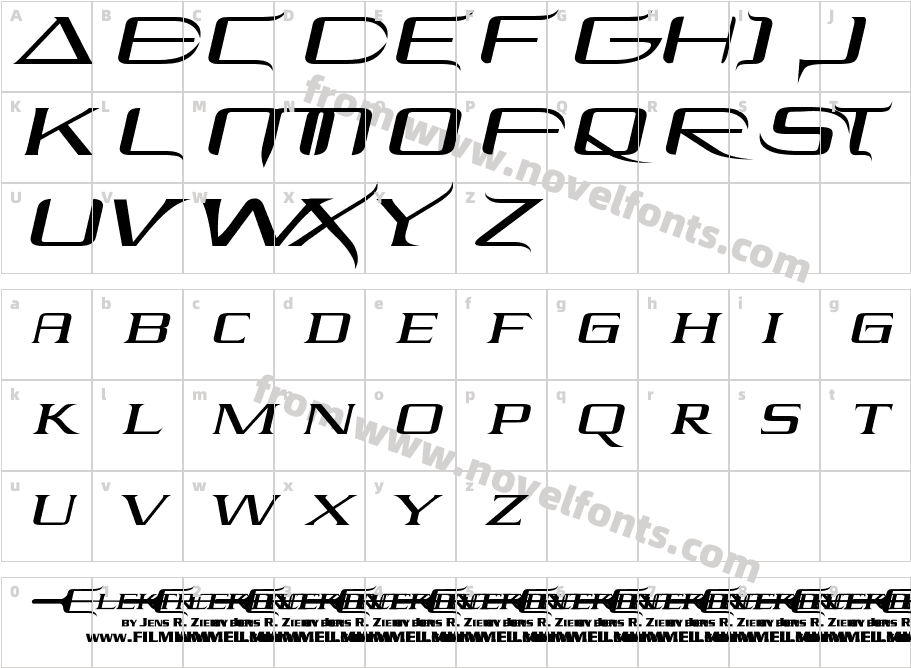 ElektraCharacter Map