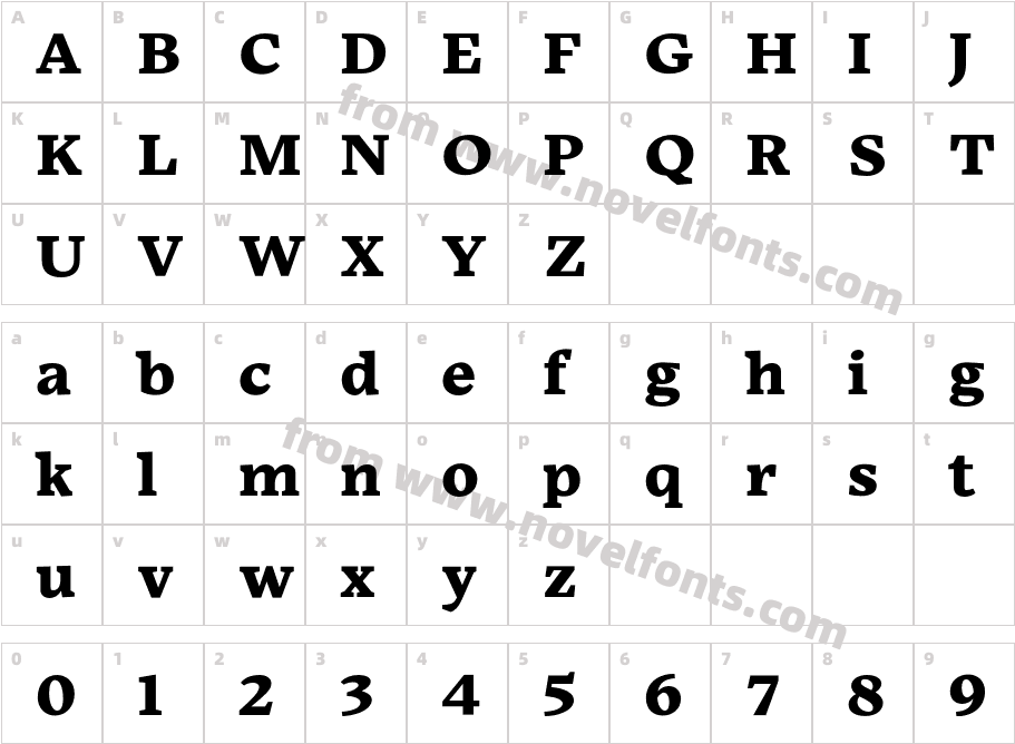 Embury Text BlackCharacter Map