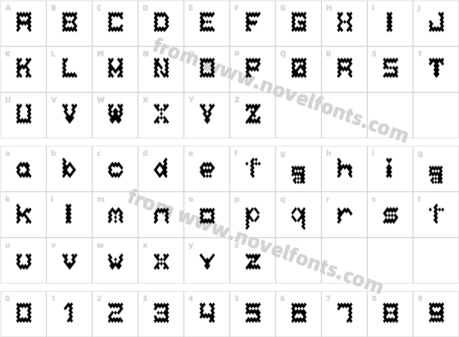 BellowsALCharacter Map