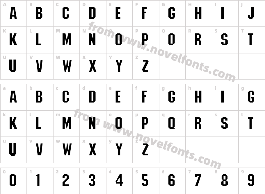 EmlentonCharacter Map